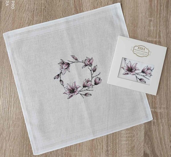 ETEX Kapesník L35 dárková krabička Magnolie (1 ks)