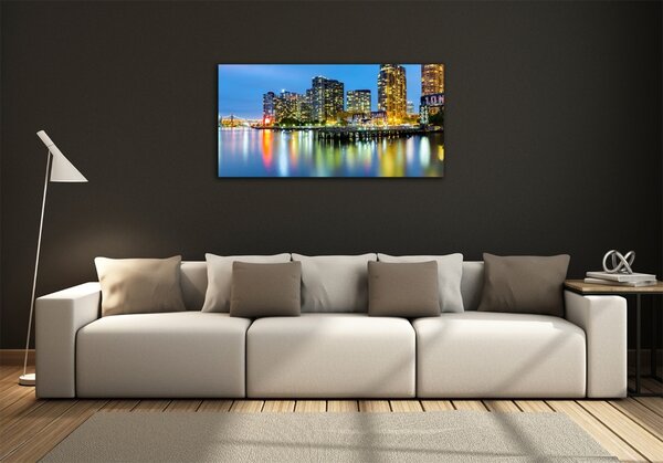 Foto-obraz fotografie na skle New York noc osh-113400214