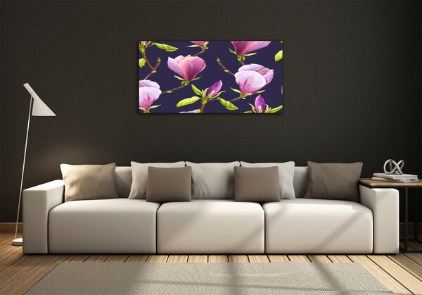 Moderní skleněný obraz z fotografie Magnólie osh-113559796