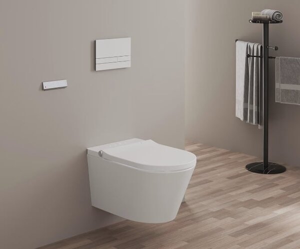 Kronenbach Tube bidetové wc závěsné Bez oplachového kruhu s vírovým splachováním bílá KB15104TU