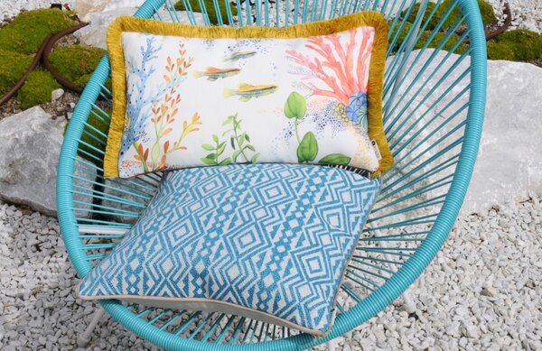BOHOLOGY Set dvou venkovních povlaků na polštář Marine Aztec I