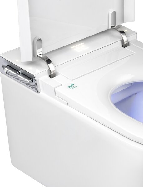 Clean Wave Breeze bidetové wc závěsné Bez oplachového kruhu s vírovým splachováním bílá CWB700
