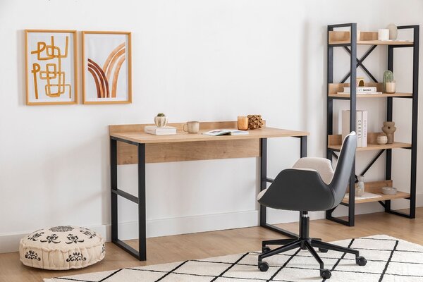 Kalune Design Psací stůl DEHA černý/dub přírodní