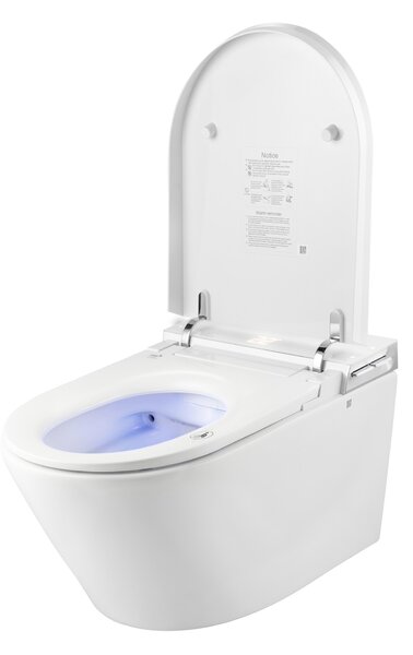 Clean Wave Breeze bidetové wc závěsné Bez oplachového kruhu s vírovým splachováním bílá CWB700