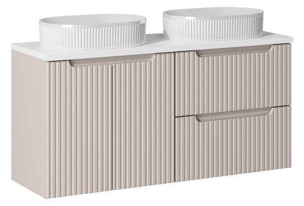 Koupelnová skříňka s umyvadlem a deskou NOVA Cashmere DU120/1 | 120 cm