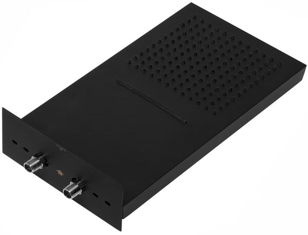 Kronenbach Spa hlavová sprcha 50x25 cm obdélníkový černá KBMBBPRBOR250-2-BL