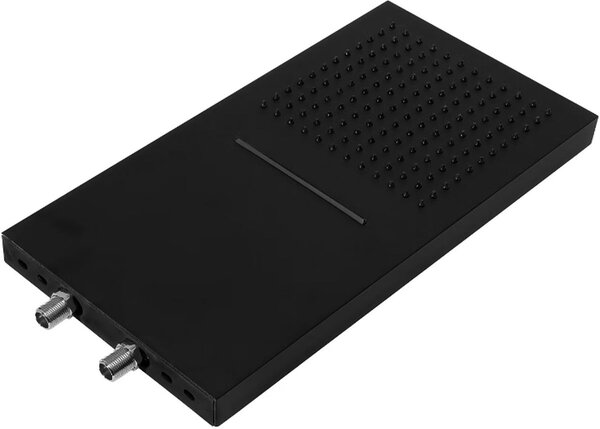 Kronenbach Spa hlavová sprcha 50x25 cm obdélníkový černá KBMBBPRBOR250-2-BL