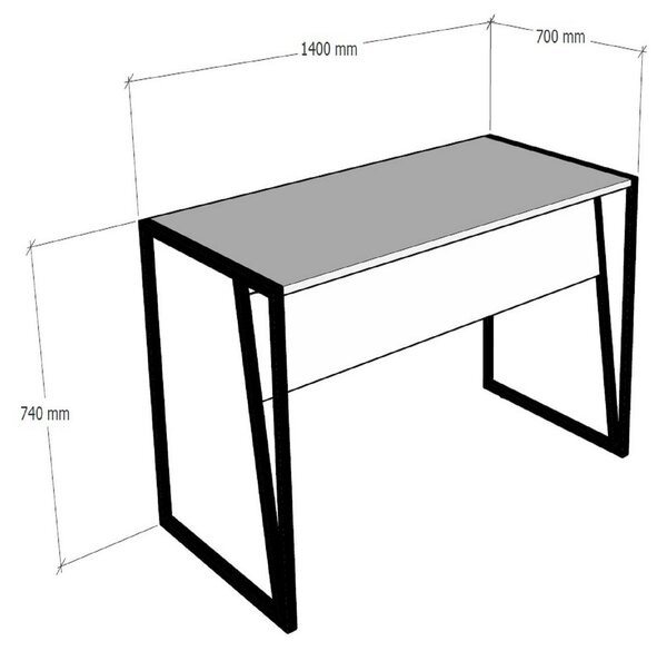 Kalune Design Psací stůl KEMER ořech