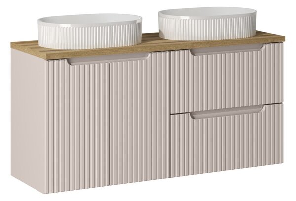Koupelnová skříňka s umyvadlem a deskou NOVA Cashmere DU120/2 | 120 cm