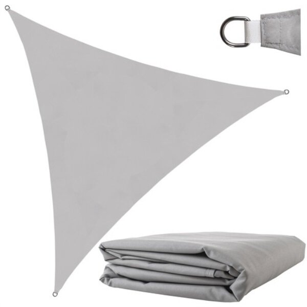Stínící plachta celta trojúhelník 5x5x5m 10196 šedá 220g/m