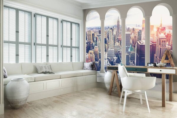 Fototapeta - Sloupy v New Yorku (152,5x104 cm)
