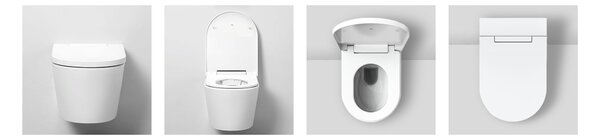 Clou Clever bidetové wc závěsné Bez oplachového kruhu s vírovým splachováním bílá CL/04.05020
