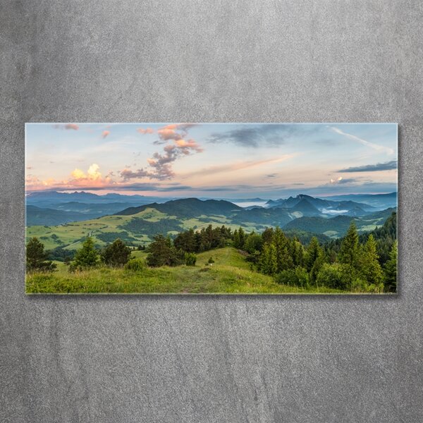 Foto obraz skleněný horizontální Panorama Pienin osh-114464112