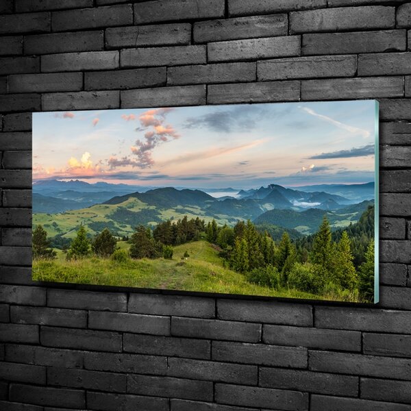 Foto obraz skleněný horizontální Panorama Pienin osh-114464112