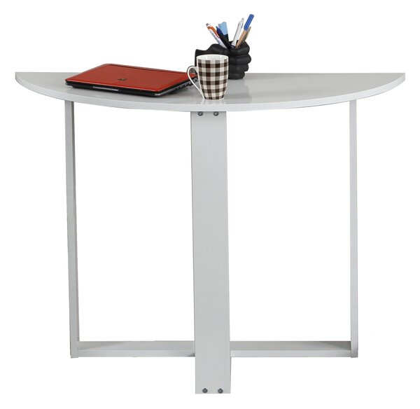 Kalune Design Půlkruhový jídelní stůl MIDDLE bílý