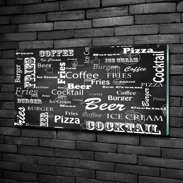 Foto-obraz fotografie na skle Menu v restauraci osh-114628922