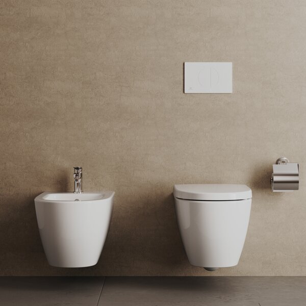 Ideal Standard i.Life O combi-pack sada s prkénkem závěsná bez splachovacího kruhu s vírovým splachováním bílá T572501