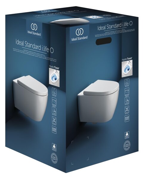 Ideal Standard i.Life O combi-pack sada s prkénkem závěsná bez splachovacího kruhu s vírovým splachováním bílá T572501