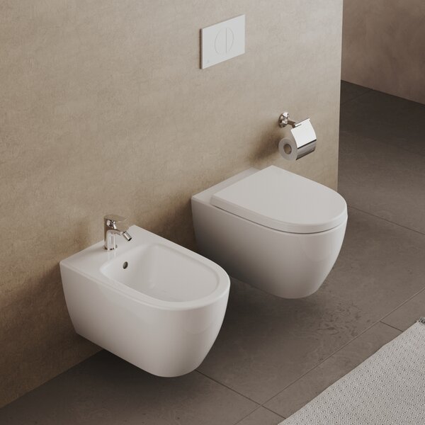Ideal Standard i.Life O combi-pack sada s prkénkem závěsná bez splachovacího kruhu s vírovým splachováním bílá T572501
