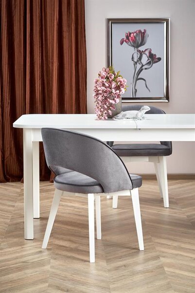 Rozkládací jídelní stůl 160-228 cm Fapo (bílá) (pro 6 8 osob)