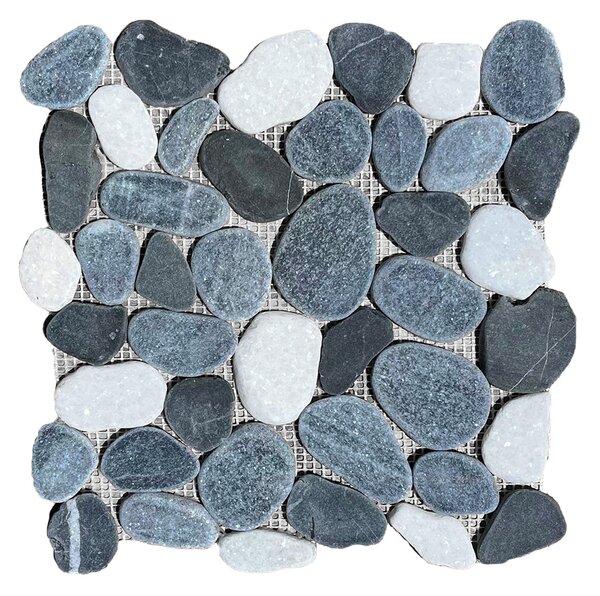 Kamenná mozaika z oblázků, 3-color