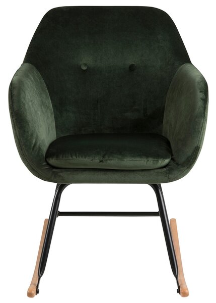 ACTONA Židle houpací Goedange lesní, zelená/černá