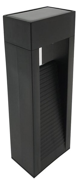 LED Solární lampa 2xLED/1,2V 200 mAh IP44 černá