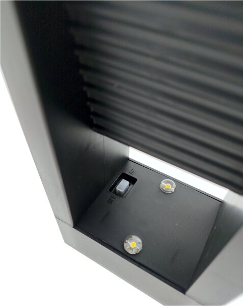 LED Solární lampa 2xLED/1,2V 200 mAh IP44 černá