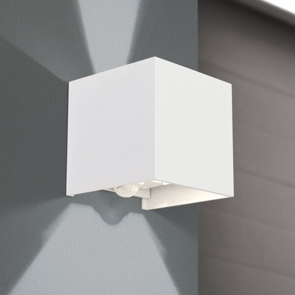 Orion AL 11-1314 - LED Venk. nást. sv. se senzorem CUBE-S LED/13W/230V IP54 bílá
