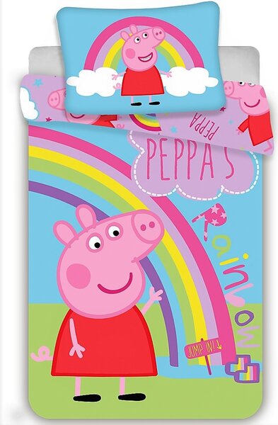 Jerry fabrics Disney povlečení do postýlky Peppa Pig 016 baby 100x135 + 40x60 cm