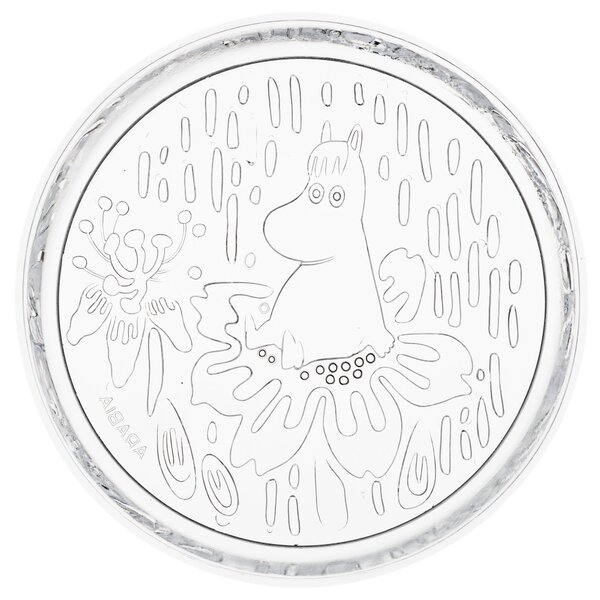 Talíř skleněný Moomin Arabia 15,5 cm čirý