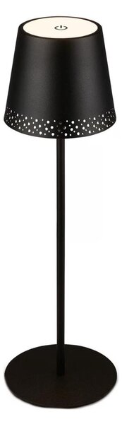 Brilo - LED St nab dotyk stolní lampa KIKI LED/2,6W/5V IP44 2600 mAh černá
