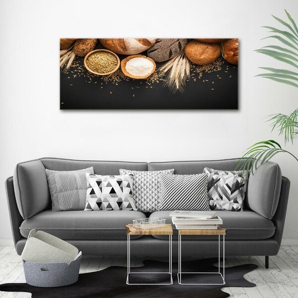 Foto obraz fotografie na skle Pečivo a pšenice osh-116875793