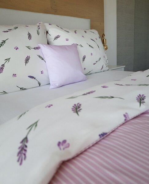Povlečení Lavender Bavlna deluxe 1x 140/200, 1x 70/90