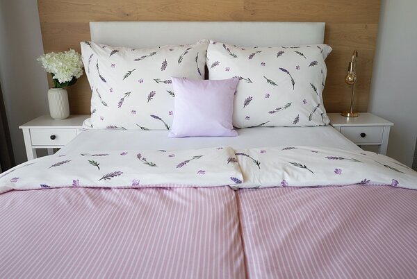 Povlečení Lavender Bavlna deluxe 1x 140/200, 1x 70/90