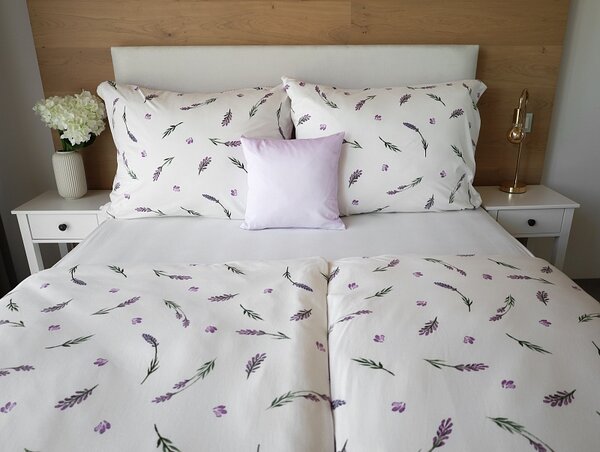 Povlečení Lavender Bavlna deluxe 1x 140/200, 1x 70/90