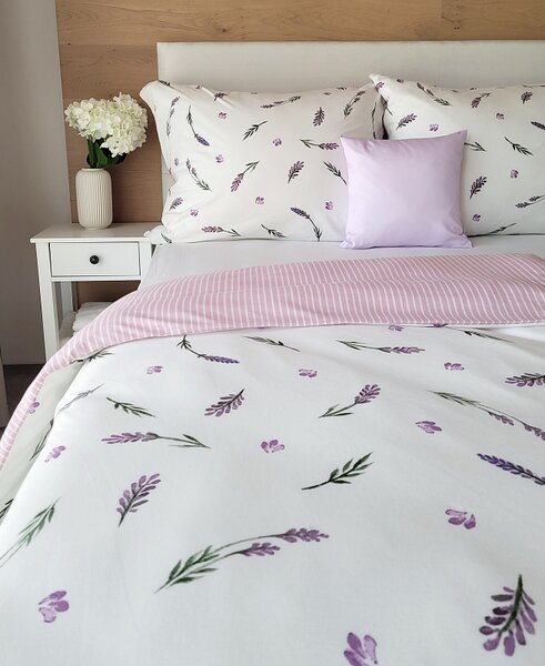 Povlečení Lavender Bavlna deluxe 1x 140/200, 1x 70/90