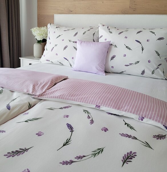 Povlečení Lavender Bavlna deluxe 1x 140/200, 1x 70/90