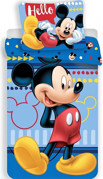 Jerry Fabrics povlečení bavlna Mickey 004 Hello 140x200 70x90 cm