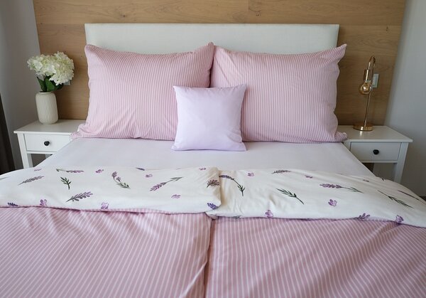 Povlečení Lavender Bavlna deluxe 1x 140/200, 1x 70/90