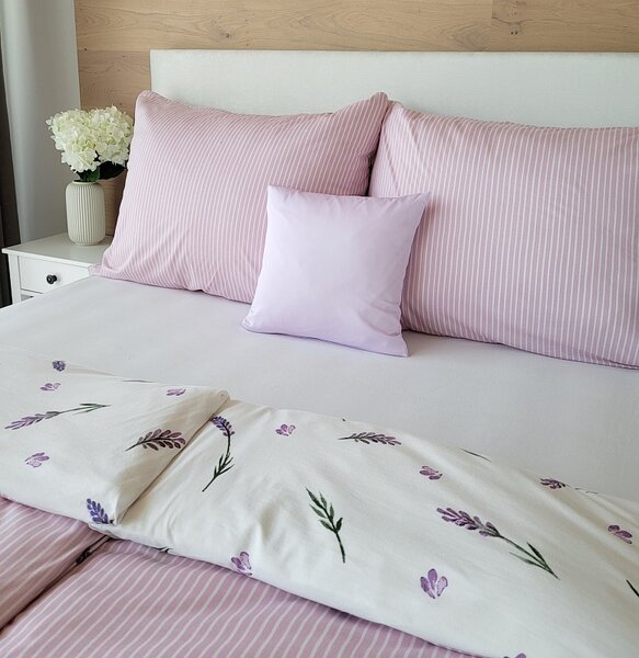Povlečení Lavender Bavlna deluxe 1x 140/200, 1x 70/90
