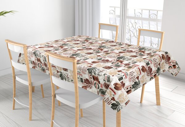 BELLATEX Ubrus EMA Béžová, Hnědá 70x70 cm