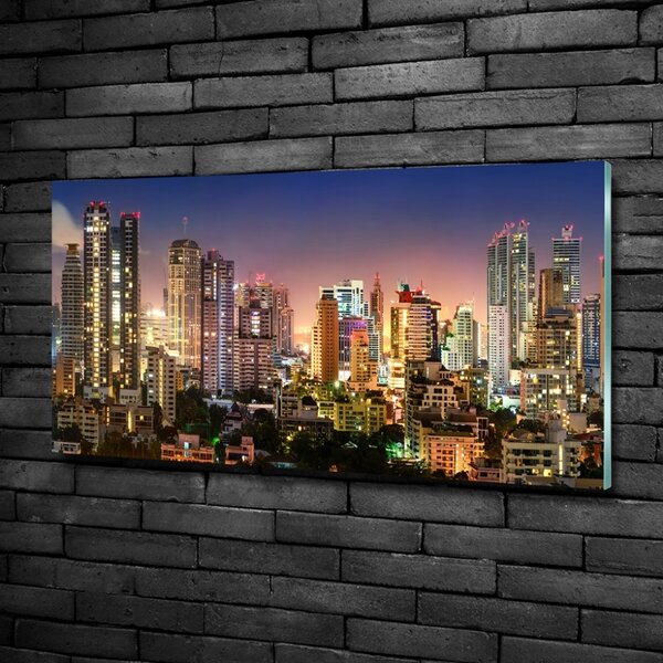 Fotoobraz na skle Noční Bangkok osh-117173387
