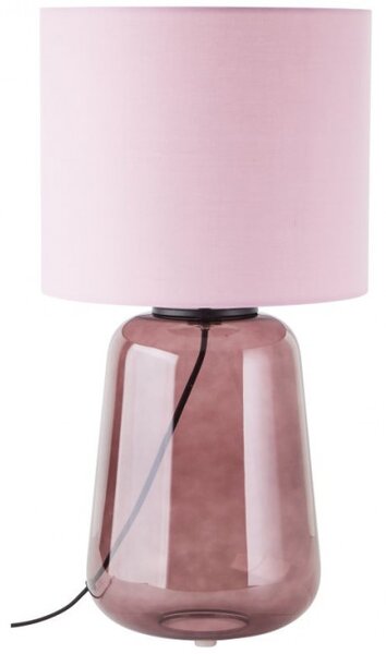 Brilliant 94546/08 Velká stolní lampa HYDRA sklo, textilie světle fialová