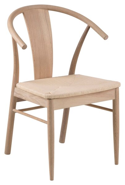 FLHF Jídelní židle s područkou Gabers, bílá