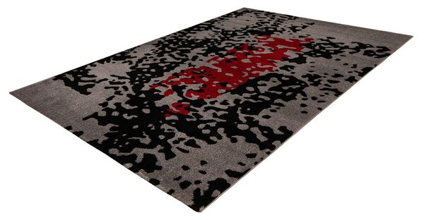 KOBEREC, 80/150 cm červená, černá - Online Only koberce & rohožky, Online Only
