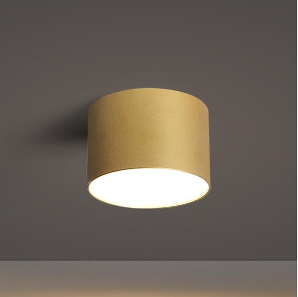 BRILAGI - Koupelnové stropní svítidlo FORIS LED/9W/230V pr. 9 cm zlatá IP44