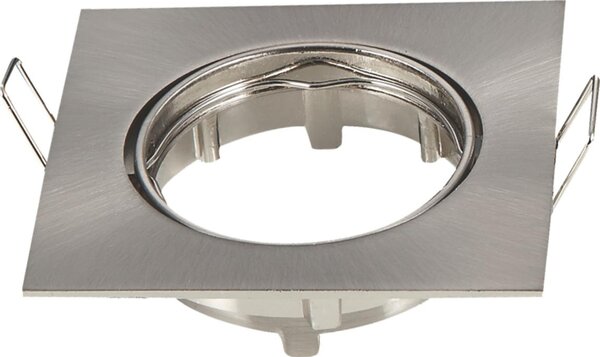 Aigostar - Rámeček pro podhledové svítidlo GU10 8,2x8,2 cm matný chrom