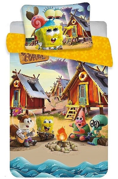 Jerry fabrics Disney povlečení do postýlky Sponge Bob baby 100x135 + 40x60 cm