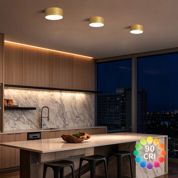 BRILAGI -LED Koupelnové stropní svítidlo FORIS LED/20W/230V pr. 15 cm zlatá IP44